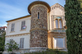 <center>Château des Bormettes.</center>La chapelle, la tourelle d'escalier et le corps de logis rectangulaire ouest remanié au XXe siècle.