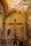 <center>Le monastère orthodoxe Saint Michel du Var</center>A gauche de l'entrée. L'archange Raphaël  conseille à Tobie de prendre le poisson qui va guérir de sa cécité son père, et Sara, sa future femme, tourmentée par sept démons. Encadrant la porte, l'archange Raphaël.