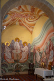 <center>Le monastère orthodoxe Saint Michel du Var</center>A gauche de l'entrée. L'archange Raphaël  conseille à Tobie de prendre le poisson qui va guérir de sa cécité son père, et Sara, sa future femme, tourmentée par sept démons. Encadrant la porte, l'archange Raphaël.