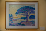 <center>Paul SIGNAC 1863-1935</center>Saint-Tropez, les pins parasols aux Canebiers, 1897
Huile sur toile
Don de Mme Berthe Signac, 1942