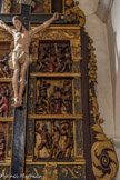 <center>L'Église Saint-Pierre-Saint-Paul. </center>Retable de la Passion. A droite, la chute du Christ, le couronnement d’épines, la flagellation.