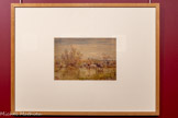 <center>Centre d’art Sébastien</center>Félix Ziem (1821 – 1911)
Camargue, chevaux sauvages,
Non daté
Dessin et aquarelle
24.5 x 35.5 cm
Collection Musée Ziem,
Martigues. <br> Félix Ziem (1821 – 1911)
Classé dans l’école de Barbizon, il est également considéré comme un pré-impressionniste. Ziem est
reconnu pour ses paysages lumineux, ses vues de Venise, et ses ciels vibrants, anticipant l’esthétique
impressionniste. Ses jeux de lumière et sa touche libre influencent les générations suivantes, y compris
certains impressionnistes.