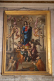 <center>Cathédrale Notre-Dame-de-la-Seds </center>Chapelle de la Vierge. A gauche une peinture sur toile représentant la Vierge du Mont Carmel de 1644 signée du peintre liégeois Damery-Walter. Au centre de la toile, la Vierge, debout sur un socle en forme de châsse supporté par des anges, une couronne royale sur la tête, tient son enfant sur le bras gauche et un sceptre dans la main droite. Dans la partie haute, des chérubins l'entourent. Au bas, on voit, coupés à mi-corps par le cadre, deux anciens évêques et patrons de Toulon, saint Honoré et saint Cyprien, en adoration. Fond d'architecture avec colonnes.