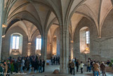 Palais des papes d'Avignon. La salle de la Grande Audience, appelée aussi, à partir de 1336, Tribunal de la Rota (tribunal des causes apostoliques dont les jugements étaient sans appel), chef-d'œuvre de Jean du Louvres, dit de Loubières, 52 mètres de long sur 16,80 mètres de large et 11 mètres de haut.