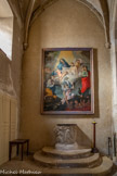 <center>Église Saint-Étienne</center>Les fonts baptismaux.