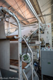 <center>La manufacture Brun de Vian-Tiran.</center>On  sèche et repasse le tissu légèrement humide dans une machine à repasser à rouleau.