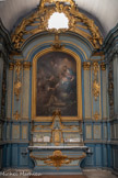 <center>La Collégiale Notre-Dame-des-Anges</center>Chapelle du Rosaire. Chapelle de la confrérie du St Rosaire.
Boiseries peintes en bleu par Laneaux de Carpentras.
Au-dessus de l’autel : beau tableau du peintre Sauvan, Saint Dominique recevant le Rosaire des Mains de la Sainte Vierge.